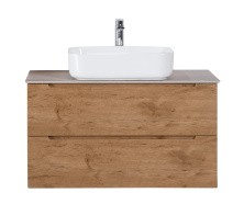 BelBagno Тумба со столешницей ETNA 80 см, подвесная Rovere Nature