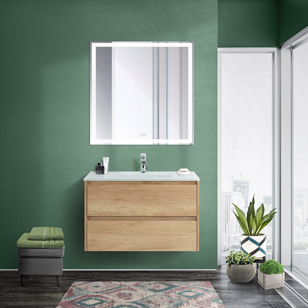 Приобрести belbagno тумба с раковиной kraft 80 см, подвесная rovere nebrasca nature, стеклянная раковина