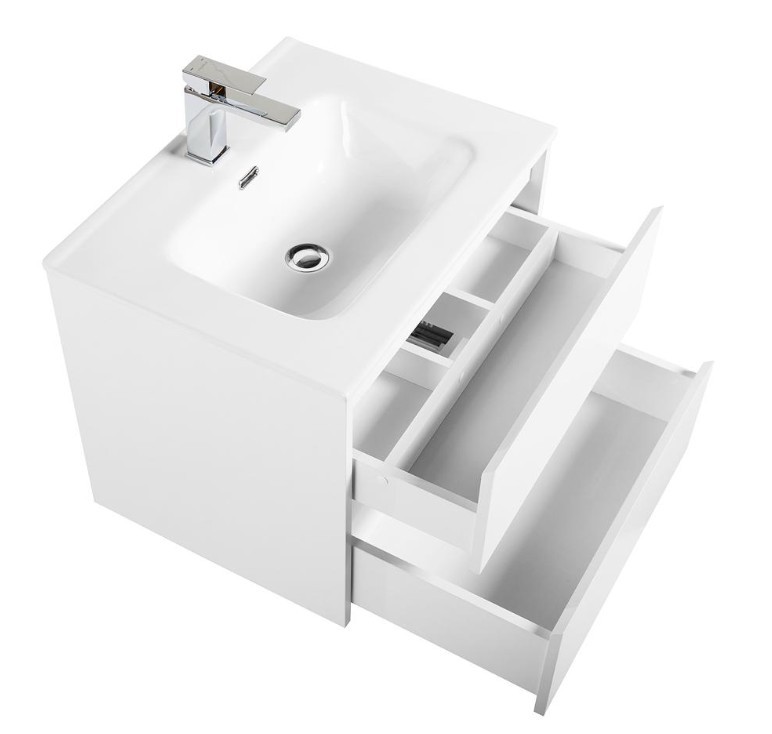 Приобрести тумба подвесная с раковиной belbagno kraft-600-2c-so-bo 60 см, bianco opaco
