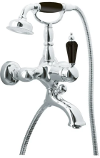 Boheme Сместель для ванны Tradizionale, хром\черные кристаллы 243