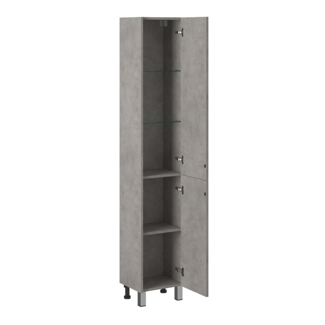 Приобрести briz пенал напольный ricci concrete 35 см, светло серый, правый, п-35