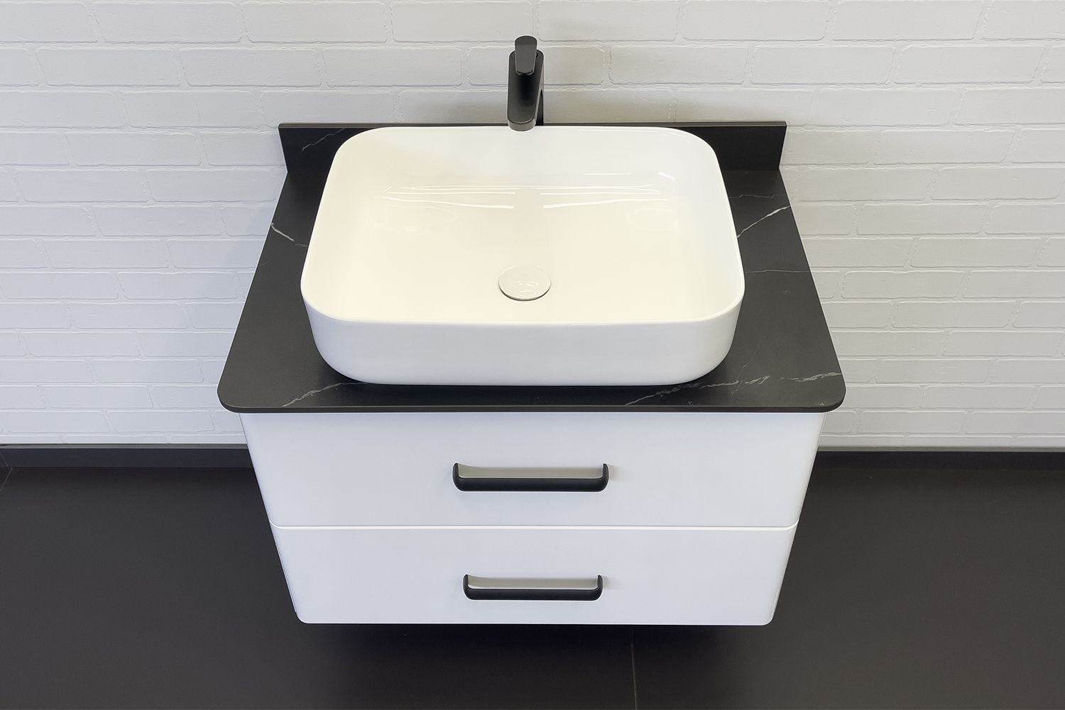 Приобрести сomforty тумба со столешницей и раковиной "амстердам-75" белая