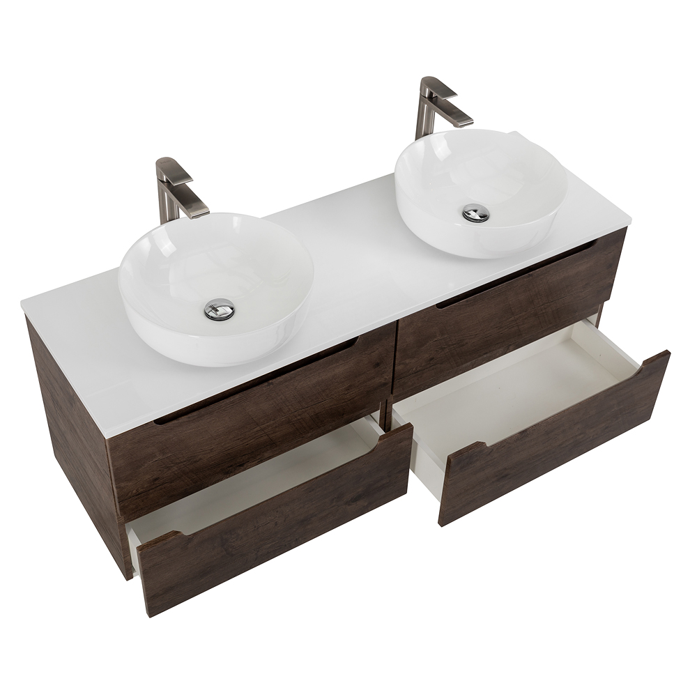 Приобрести belbagno тумба со столешницей etna 120 см, подвесная rovere moro