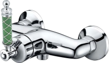 Boheme Смеситель для душа Vogue, хром\зеленый 224-MR-GR