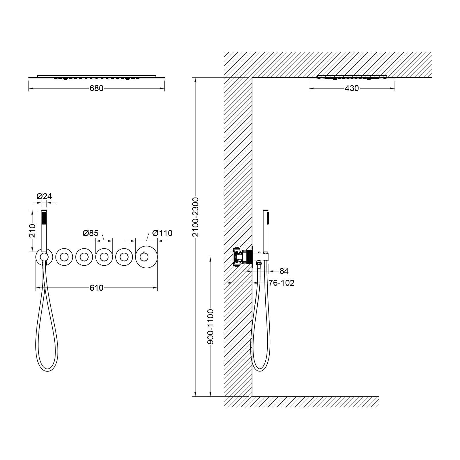 Приобрести душевая система встроенная с термостатом timo saona sx-2319/17sm золото матовое