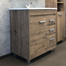 Сomforty Тумба с раковиной "Марио-75" дуб темный