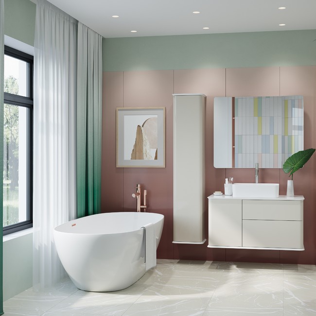 Приобрести briz пенал подвесной latte 35 см, бежевый, универсальный