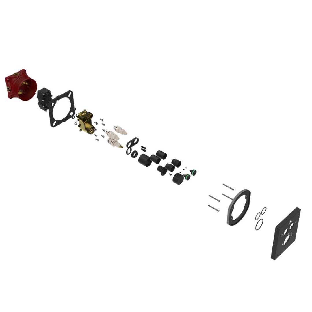 Приобрести vincea встраиваемый смеситель для душа inspire, термостат , черный матовый vscv-321t-mmb