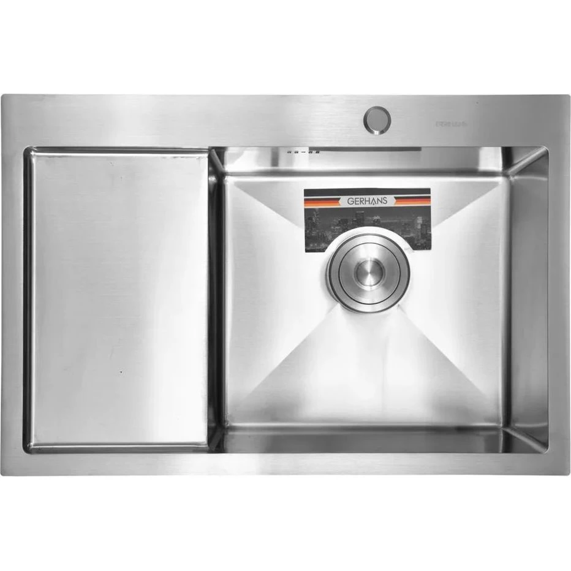 Приобрести gerhans кухонная мойка 78х51 см, правосторонняя, сатин