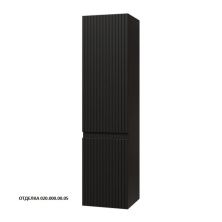Caprigo Пенал FORTE-Smalty STRIPE 35 см, графит, эмаль