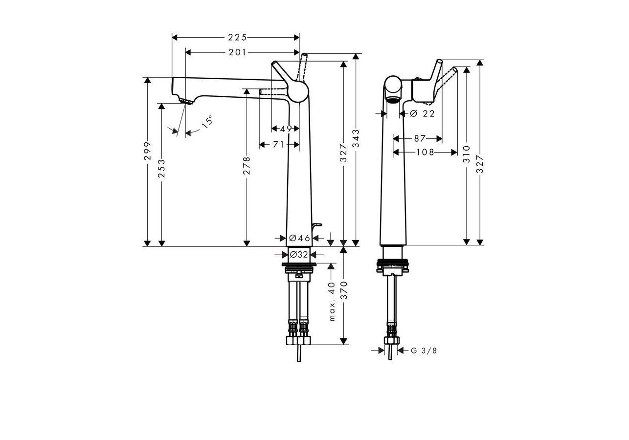 Приобрести 72115000 talis s 250 смеситель для раковины