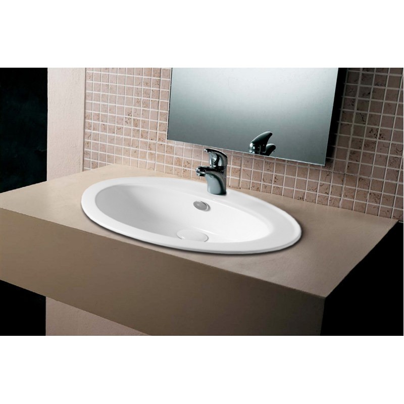 Приобрести azario раковина встраиваемая, 56,5х47,5см, белая az-404