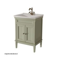 Caprigo Тумба с раковиной JARDIN 60 см, зеленая, эмаль