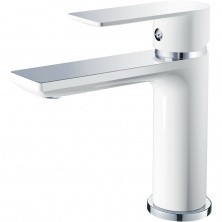 HAIBA Смеситель для раковины 155мм, белый\хром HB10505-8