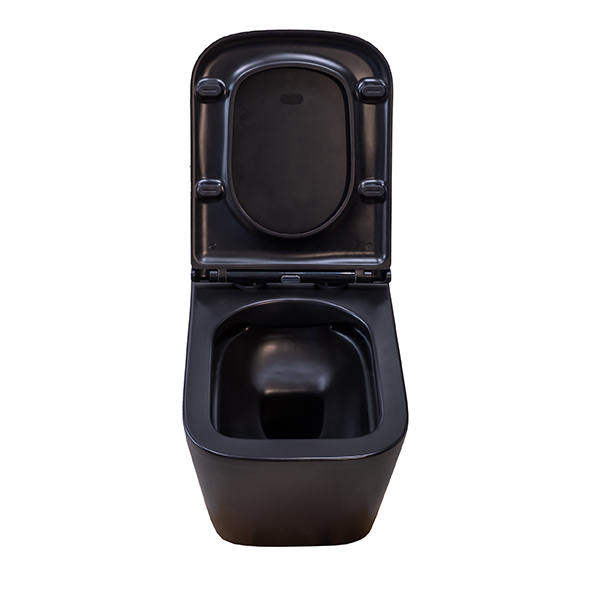 Приобрести sole унитаз подвесной cube 2 black, безободковый с сиденьем дюропласт, микролифт, черный ут000063646