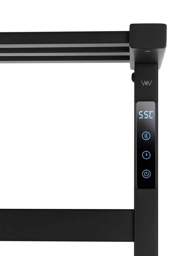 Приобрести полотенцесушитель электрический wonzon & woghand frankfurt, черный матовый (ww-a1026-mb)