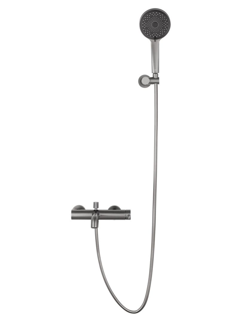 Приобрести смеситель для ванны с душем wonzon & woghand stick, темный графит (ww-88639017-bgm)