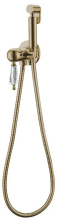 Boheme Смеситель с гигиеническим душем Medici, бронза\стекло 434-SW