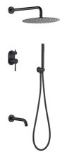 Boheme Душевой комплект скрытого монтажа Uno. Black 464-2-B