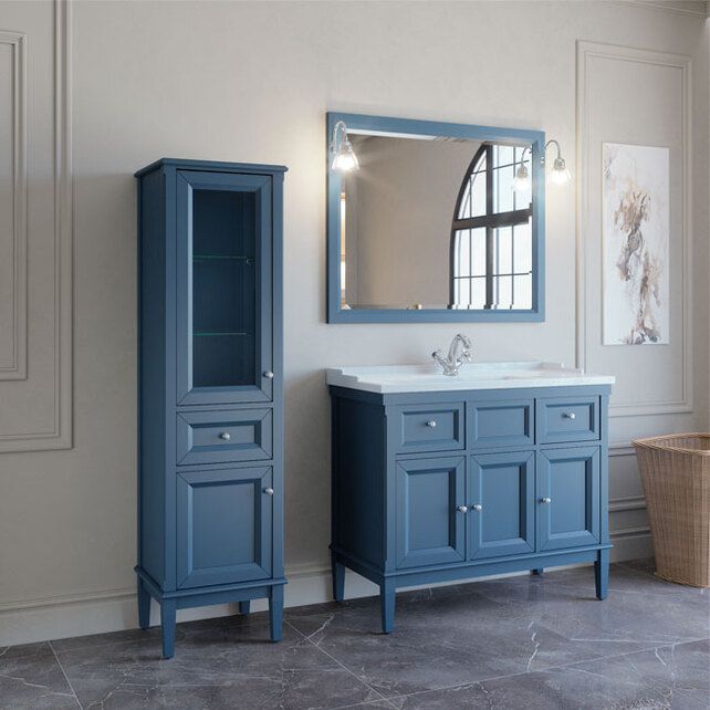 Приобрести caprigo пенал jardin 45 см, левый, голубой, эмаль