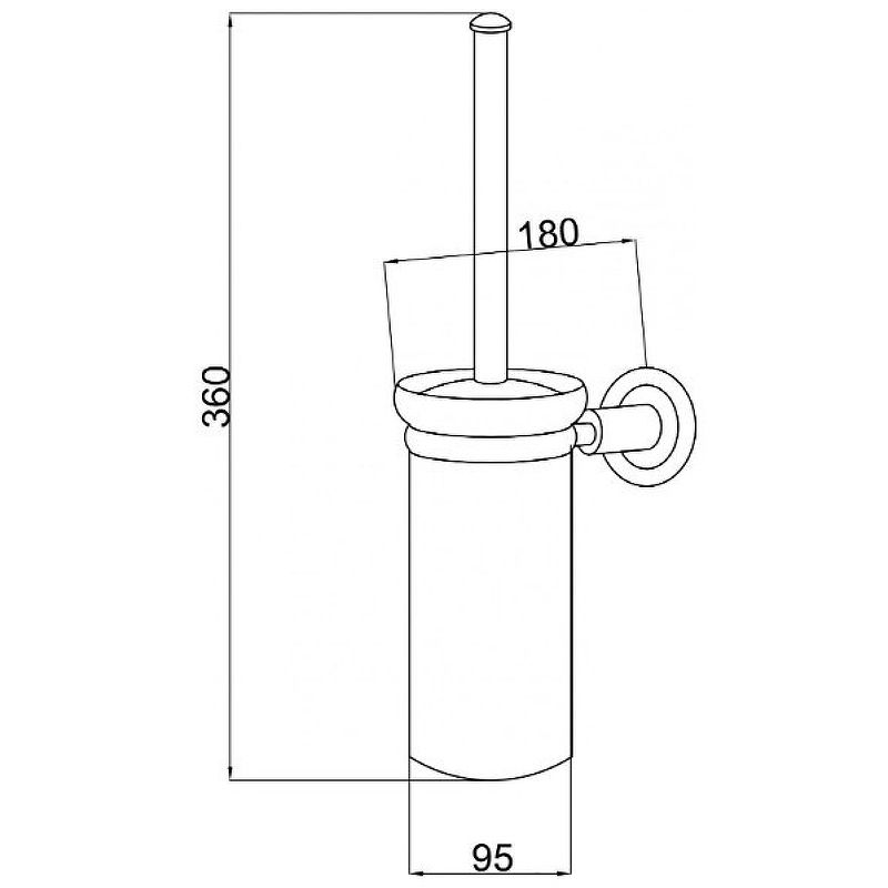 Приобрести boheme ершик для унитаза murano, золото\белый 10913-w-g