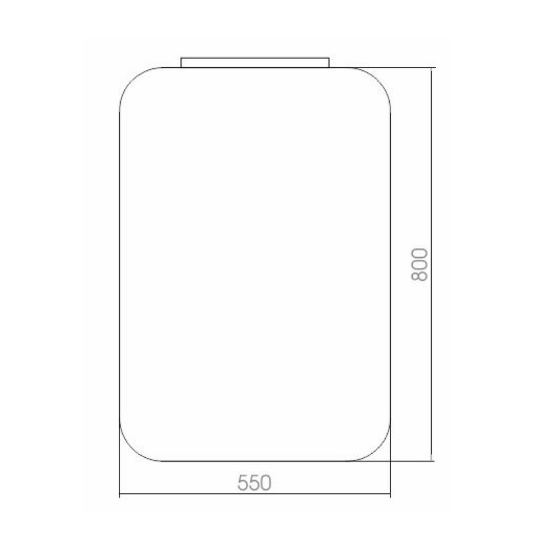 Приобрести azario зеркало агат 800*550, с навесным светильником и сенсорным выключателем, фр-00000908