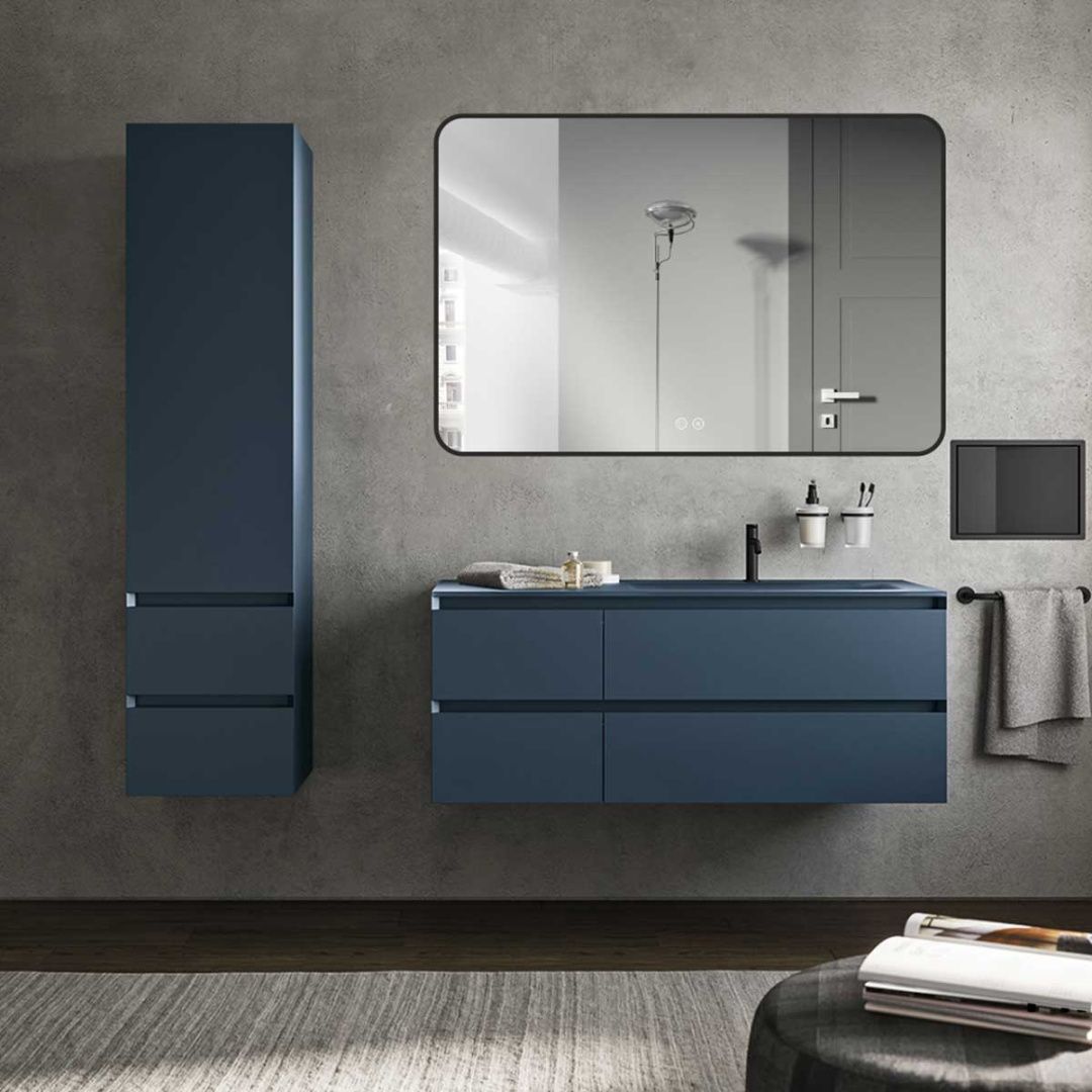 Приобрести vincea зеркало 120х80 см, с led подсветкой, сенсор, диммер, подагрев, черное vlm-3vc120b-2