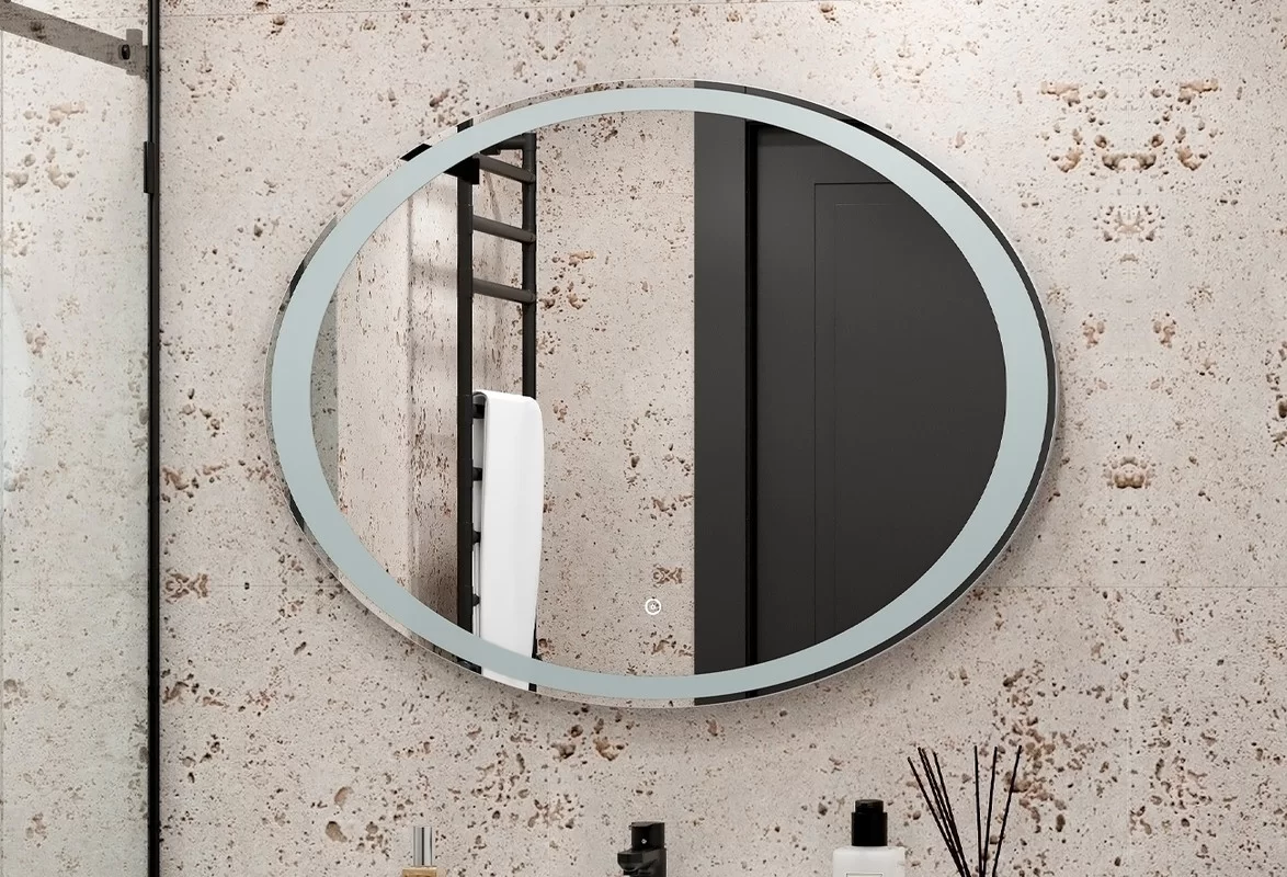 Приобрести continent зеркало с подсветкой credo 90х70 см, белое