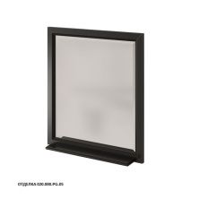 Caprigo Зеркало JARDIN 75 см, черное, эмаль