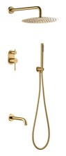 Boheme Душевой комплект скрытого монтажа Uno. Matt Gold 464-2-MG