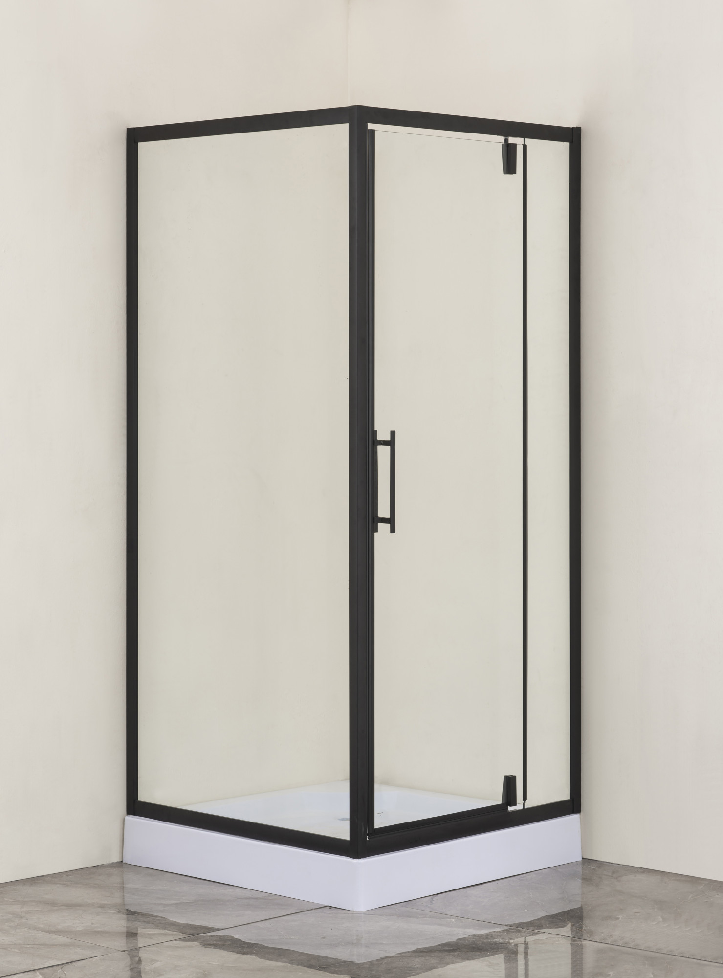 Приобрести loranto душевое ограждение sunway 90х90х200 r/l с низким поддоном 13см, прозрачное закаленное стекло 6мм, профиль черный (cs-604a 90)