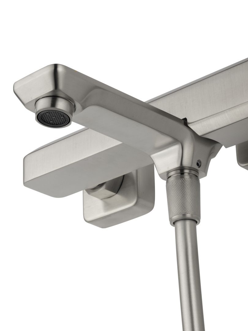 Приобрести смеситель для ванны с душем wonzon & woghand diamond, брашированный никель (ww-88639011-bn)