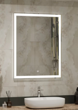 Continent Зеркало с подсветкой Mercury 70х90 см, белое