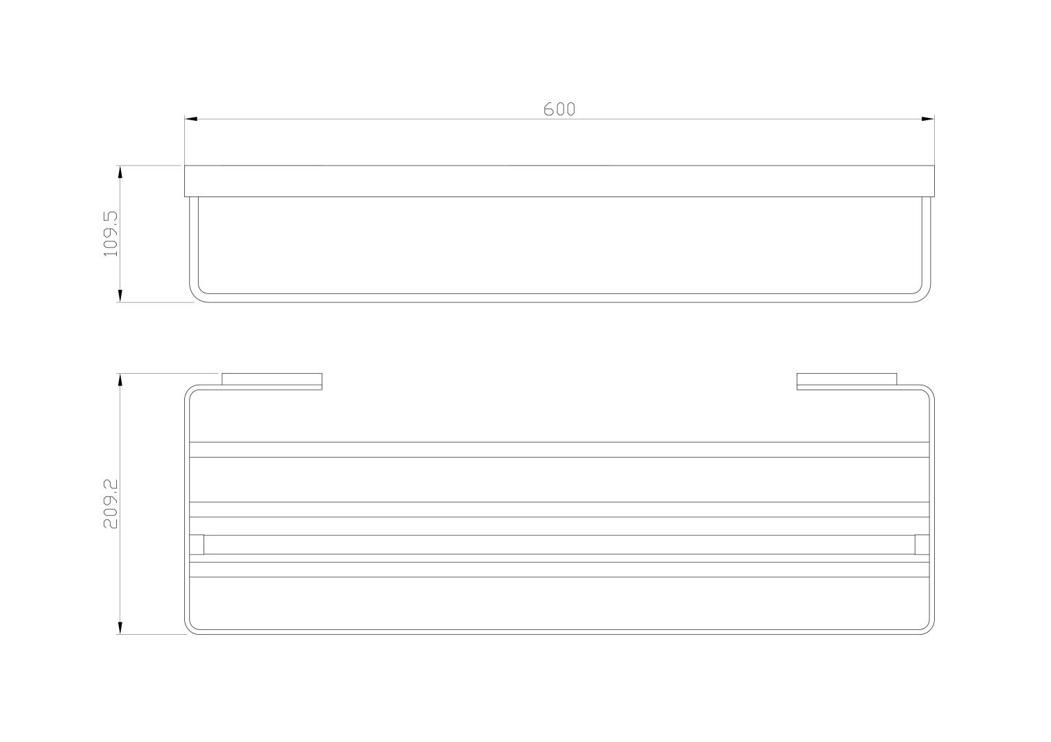 Приобрести полотенцедержатель с полкой wonzon & woghand lotte, хром (ww-8381a)