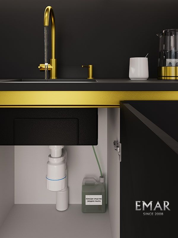 Приобрести emar дозатор для моющего средства, золото ед-405d pvd golden