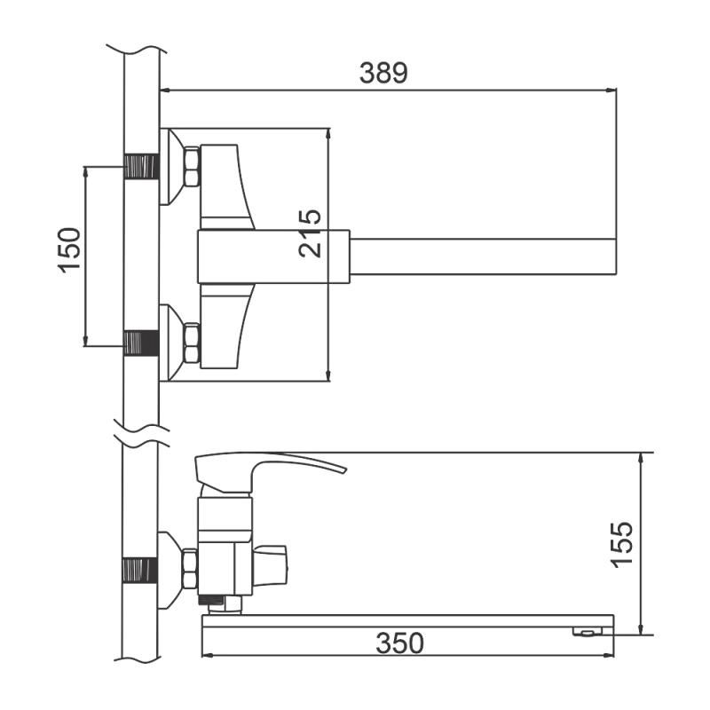 Приобрести gerhans смеситель для ванны к14, золото k13114y