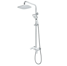 Grocenberg Душевая система, белая\хром GB7010WC