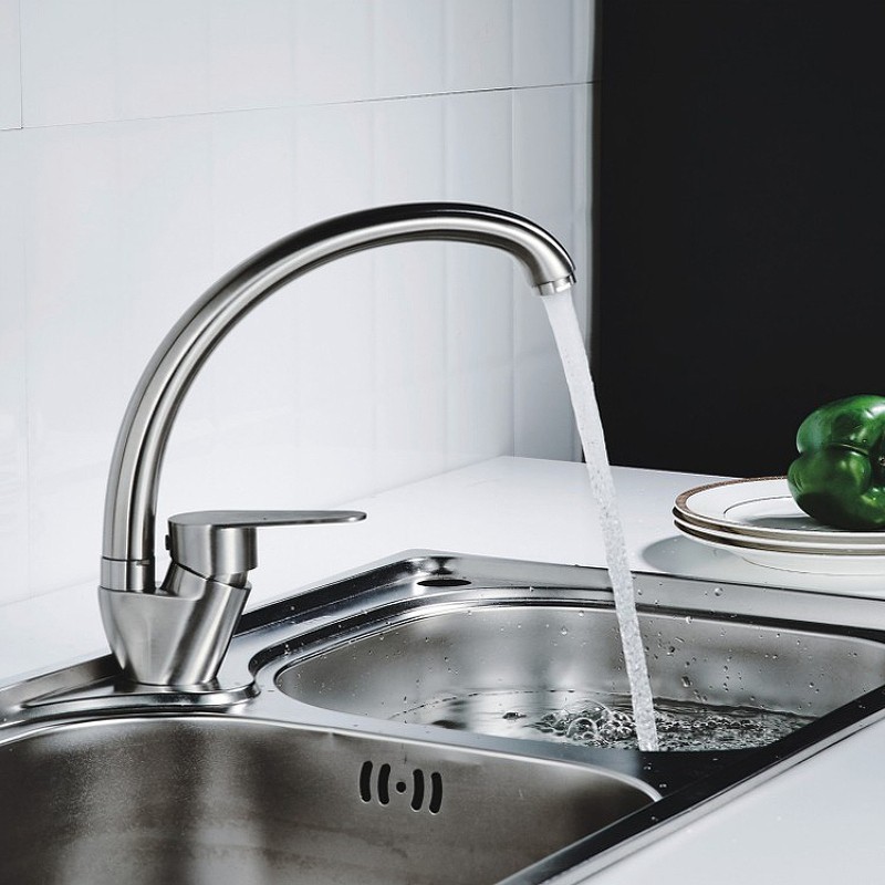 Приобрести haiba смеситель для кухни 245 мм, нержавеющая сталь hb-41801-2