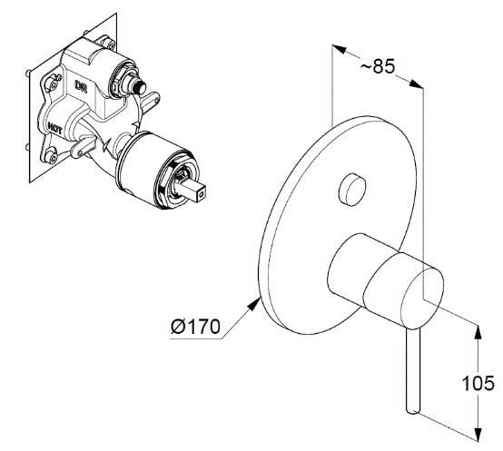 Приобрести набор 7 в 1 kludi bozz с кнопочным дивертером (386590576,88011,6651405-00,6432505-00,6054705-00,6780005-00,6107105-00)