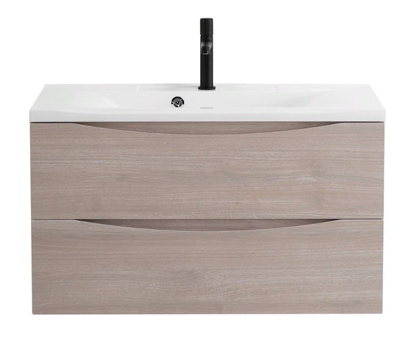 Приобрести тумба подвесная с раковиной belbagno marino-900-2c-so-rg-p 90 см, rovere grigio