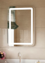 Continent Зеркало с подсветкой Lucia 60х80 см, белое