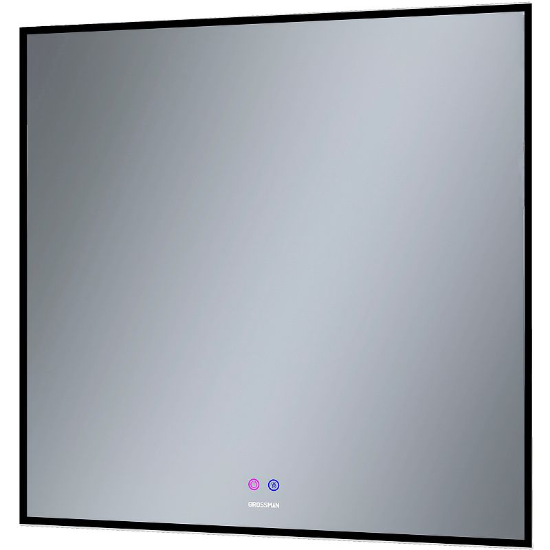 Приобрести grossman зеркало с подсветкой pragma норма black 80х80 см, с подогревом, черное 1880802