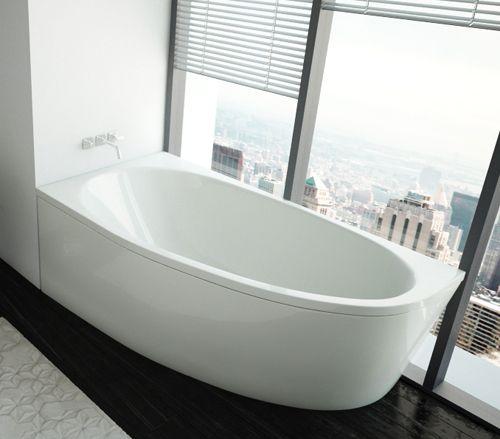 Приобрести акриловая ванна асимметричная aquatek дива l 170х90 см левая