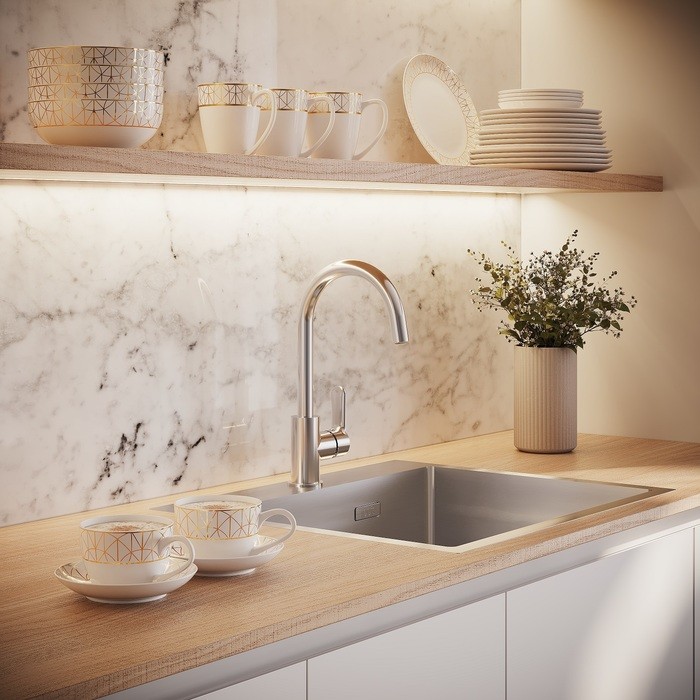 Приобрести iddis смеситель для кухни cuba 337,5 мм, хром cubsbj0i05