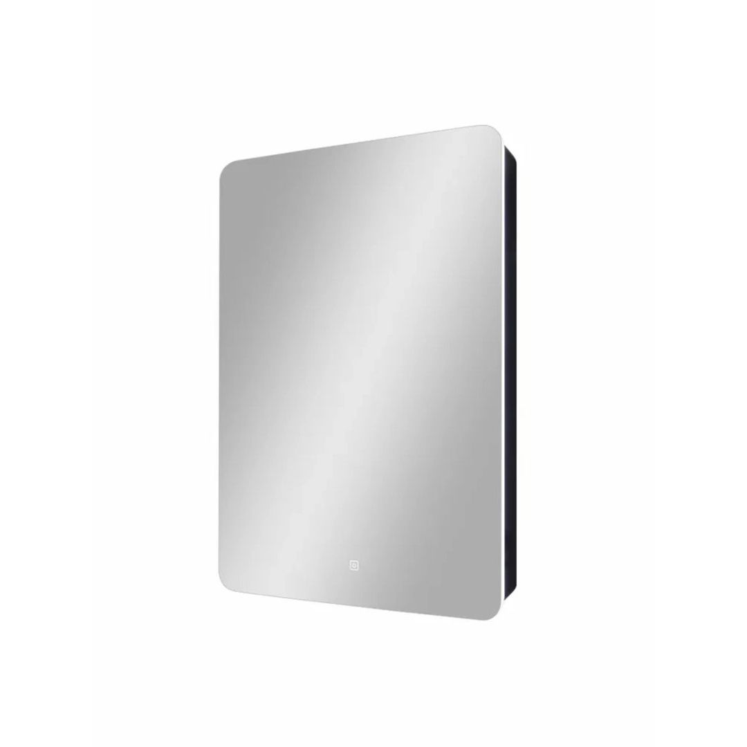 Приобрести continent зеркало шкаф с подсветкой eltoro black 56х85 см, сенсорный включатель, черное