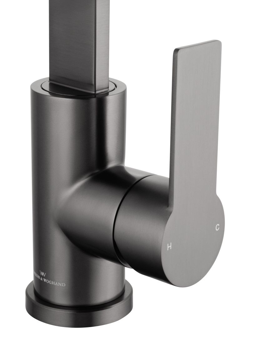 Приобрести смеситель для кухни wonzon & woghand, темный графит (ww-ae4550-bgg)