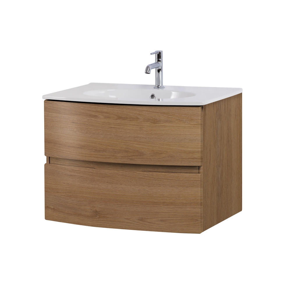 Приобрести cezares тумба подвесная с раковиной elettra 75 см rovere tabacco, дерево 55523