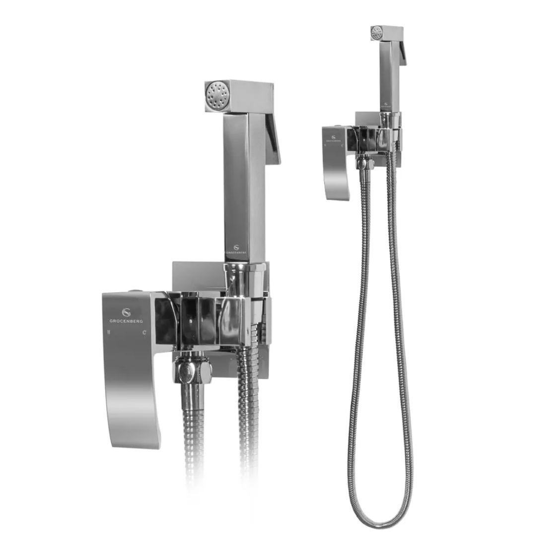 Приобрести grocenberg смеситель с гигиеническим душем, хром gb002cr