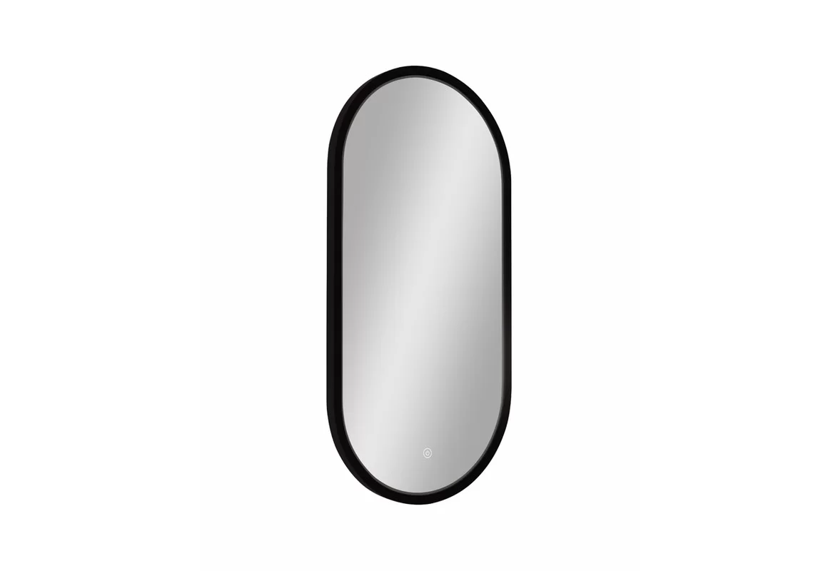 Приобрести continent зеркало с подсветкой delia black 40х80 см, черное