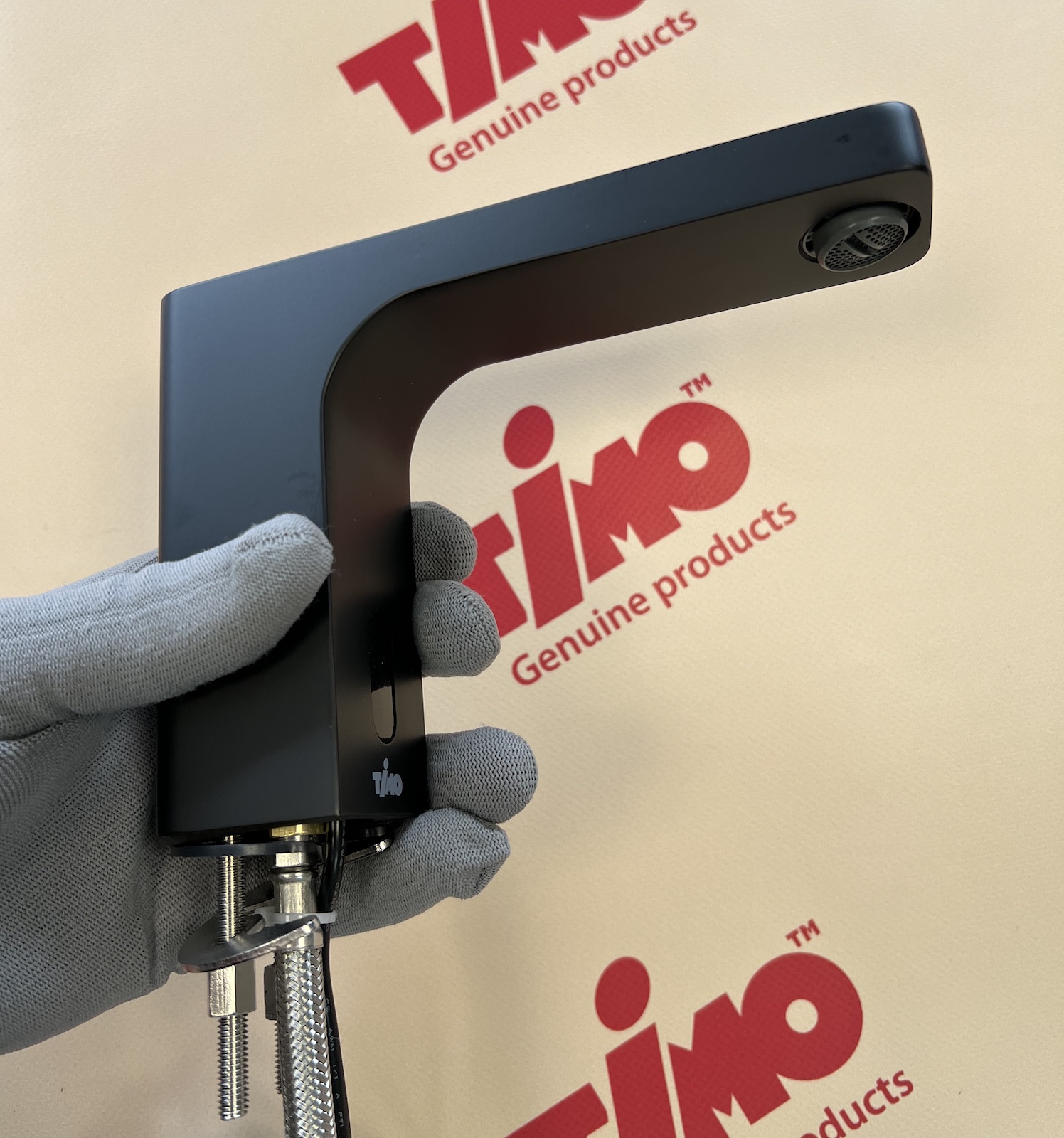 Приобрести смеситель для раковины сенсорный timo torne 4313/03f черный